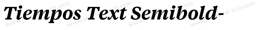 Tiempos Text Semibold字体转换